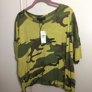 Camouflage Modern and Fashionable Draw String Shirt